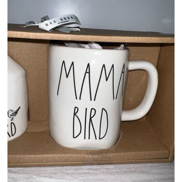 Rae Dunn Mama Bird Mug Baby Bird House Gift Set Artisan Collection New in Box - Picture 3 of 5